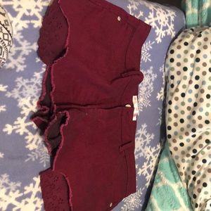 Maroon shorts